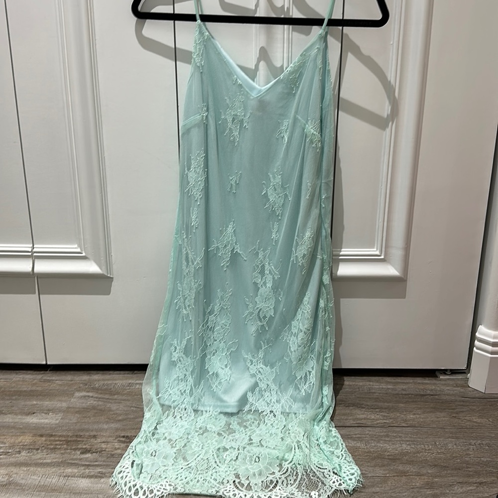 Glamorous Mint Lace Slip